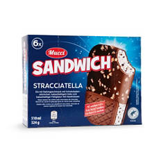 MUCCI Sandwichs glacés stracciatella