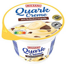 Quarkcreme mit Schokoraspeln 200 g, Banane