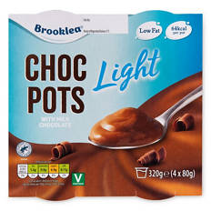 Chocolate Light Pots 4 Pack