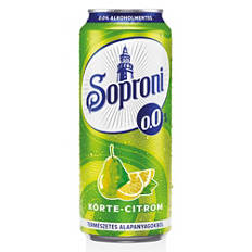 Alkoholmentes radler, körte-citrom, 0,5 l