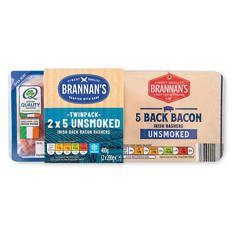 Irish Unsmoked Back Bacon 2x5 Pack