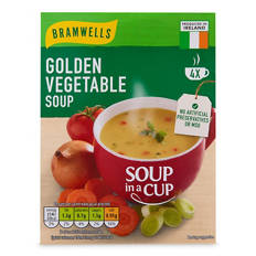 Golden Vegetable Soup in a Cup