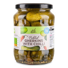 Pickled Gherkins with Chilli