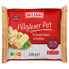 Schmelzscheiben 250 g, Allgäu