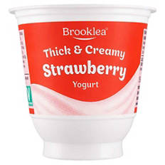 Strawberry Flavour Thick & Creamy Yogurt