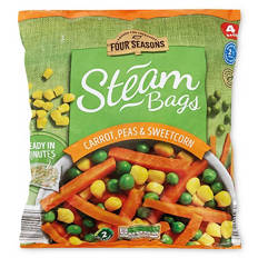 Carrot, Pea & Sweetcorn Steam Bag