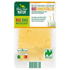 Bio-Heumilch-Käsescheiben 150 g, Emmentaler