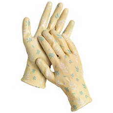 Guanti da giardinaggio con touch, limone, S/7