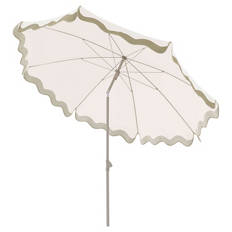 Sonnenschirm, Weiß, Volants