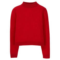 Damen Kaschmir-Pullover, Rot, S 36/38