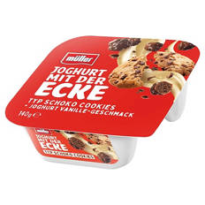 MÜLLER, Joghurt mit der Ecke 140 g, Schoko Cookies