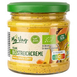 Vegane Bio-Streichcreme 180 g, Papaya Mango Curry
