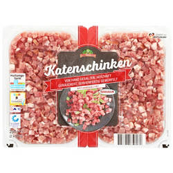 Schinkenwuerfel-Sortiment 250 g, Katenschinken