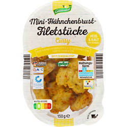 Hähnchenbrust-Filetstreifen 150 g, Mini Curry