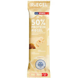 ALDI SPORTS 50 % High Protein Riegel 45 g, White Choco Crisp