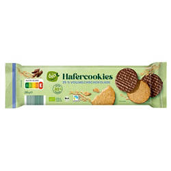Bio-Hafercookies 200 g, Vollmilchschokolade