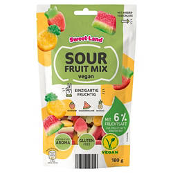 Vegane Fruchtgummis 180 g, Sour Fruit Mix