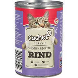CACHET Classic Katzennassfutter 415 g, Rind 5 %