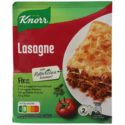 Knorr Fix, Lasagne 52 g