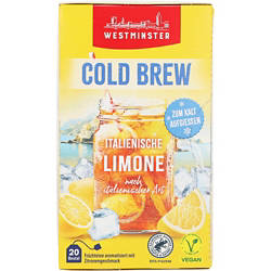 Cold Brew Ländertee 20 Beutel 50 g, Italienische Limone