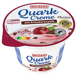 Quarkcreme mit Schokoraspeln 200 g, Kirsche