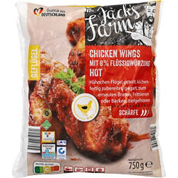 JACK´S FARM Chicken Wings 750 g, Hot