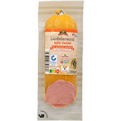 Landleberwurst 250 g, Apfel-Zwiebel