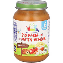 Bio-Menü 190 g, Pasta in Tomaten-Gemüse