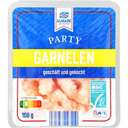Meeresfrüchte 100 g, Party Garnelen