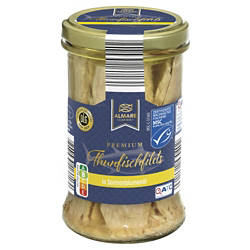 Feine Thunfischfilets 250 g, in Sonnenbluöl