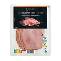 Handgelegter Kochschinken 125 g, Dunkel geräuchert