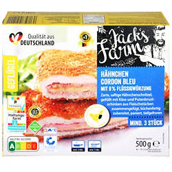JACK´S FARM Hähnchen Cordon Bleu 500 g