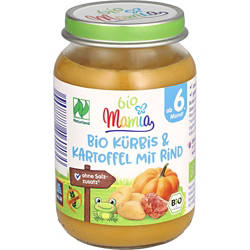 Bio-Babygläschen 190 g, Kürbis-Kartoffel-Rind