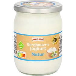 Bergbauern-Naturjoghurt im Glas 450 g