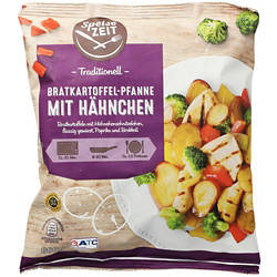 Traditionelle Küche 0,6 kg, Bratkartoffeln mit Hähnchen