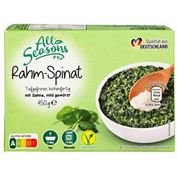 ALL SEASONS, Rahmspinat 450g