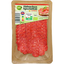 Bio-Hähnchen Spezialität 80 g, Paprika