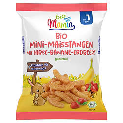 Bio-Mini-Maisstangen 30 g, Erdbeere