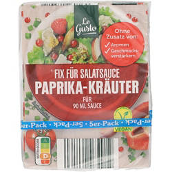 , Fix für Salat-Sauce, Paprika Kräuter.