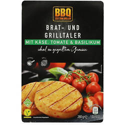 Brat- und Grillkäsetaler 280 g, Tomate-Basilikum