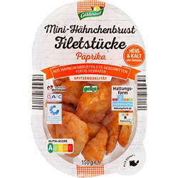 Hähnchenbrust-Filetstreifen 150 g, Mini Paprika