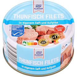 Thunfischfilet in Wasser 150 g