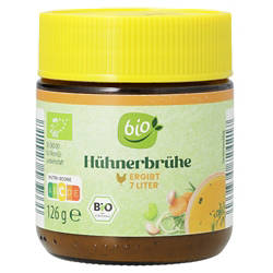 Bio-Brühen im Glas 126 g, Hühnerfleisch