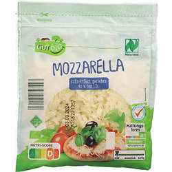 Bio-Reibekäse 150 g, Mozzarella