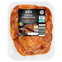 Hähnchenschenkel-Steaks 500 g, BBQ
