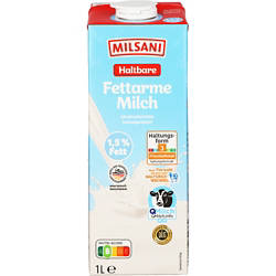 H-Milch 1,5 % haltbare fettarme Milch 1 l