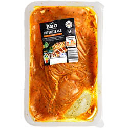 Putensteak mariniert 550 g, Curry