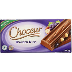 Nuss Schokolade 200 g, Traube-Nuss