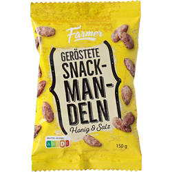 Snack-Mandeln 150 g, Honig & Salz