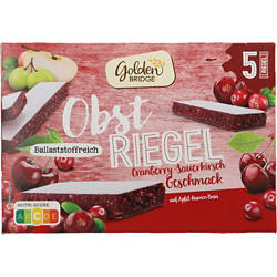 Obstriegel 5 x 30 g, Cranberry-Kirsche